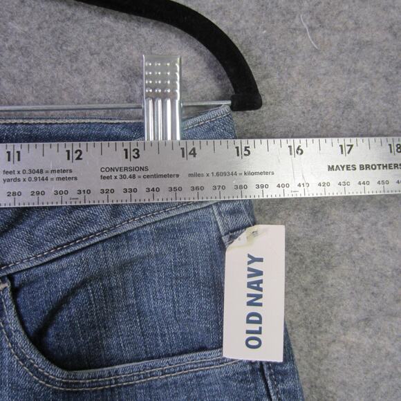 Old Navy Jeans Womens 8 Regular Blue Flirt Super Skinny Mid Rise Stretch Denim - Picture 2 of 10